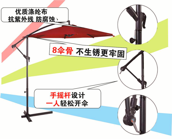 顾佳定制的户外防晒防风太阳伞