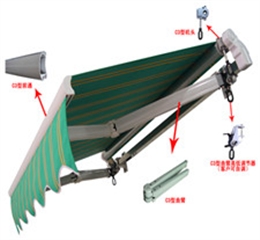 伸缩雨棚遮阳篷